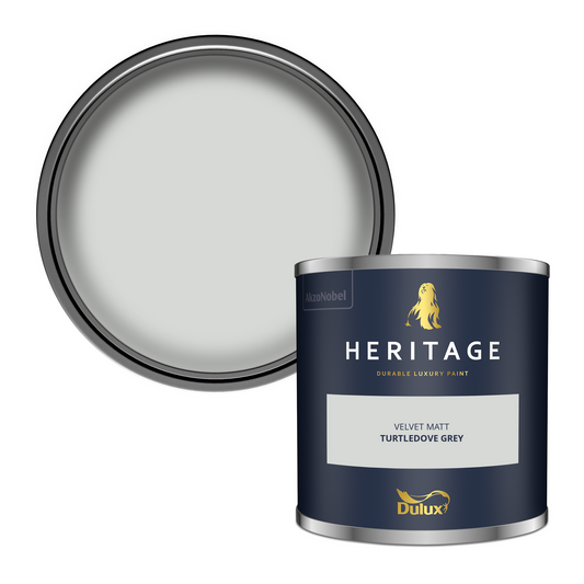 125ml Dulux Heritage Sample Pot Turtledove Grey