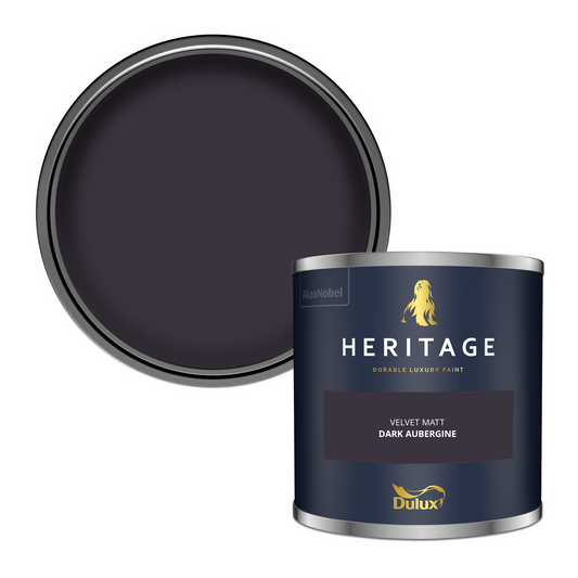 125ml Dulux Heritage Sample Pot Dark Aubergine