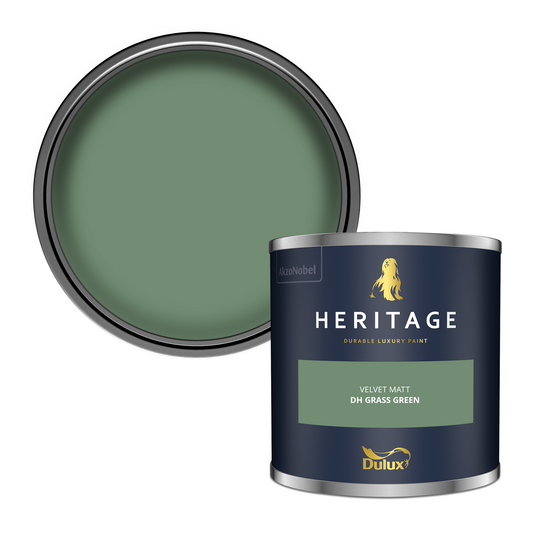 125ml Dulux Heritage Sample Pot DH Grass Green