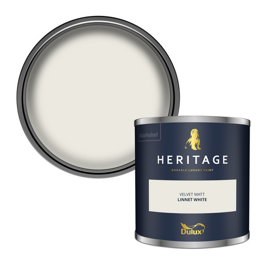 125ml Dulux Heritage Sample Pot Linnet White