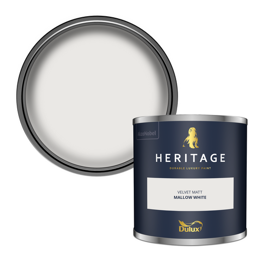 125ml Dulux Heritage Sample Pot Mallow White