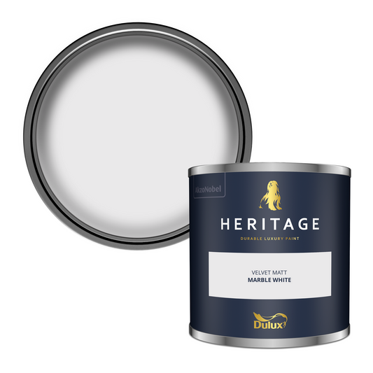 125ml Dulux Heritage Sample Pot Marble White
