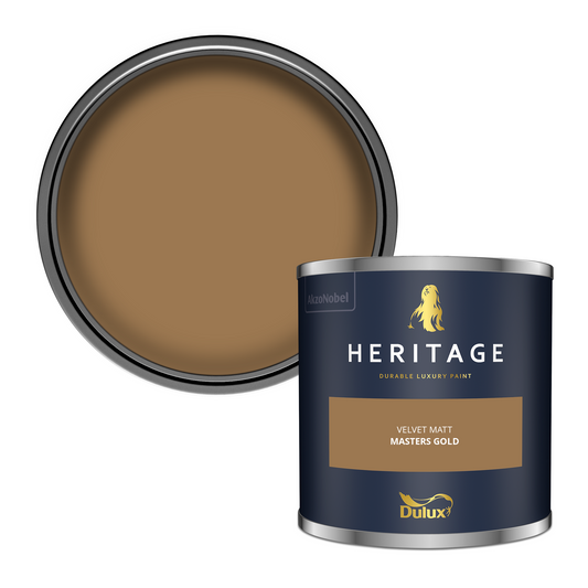125ml Dulux Heritage Sample Pot Masters Gold