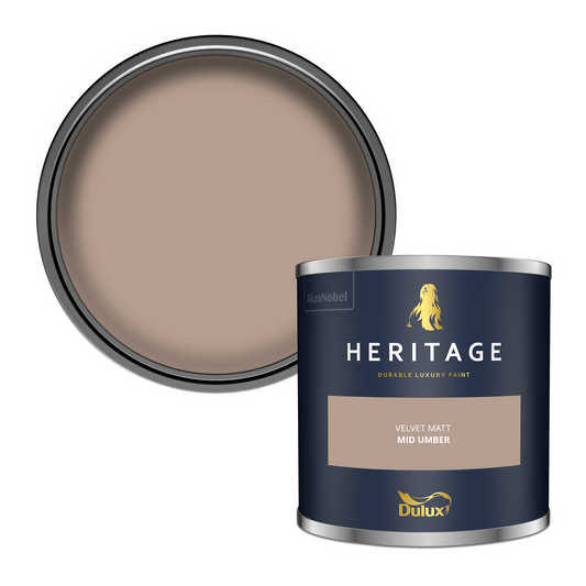 125ml Dulux Heritage Sample Pot Mid Umber