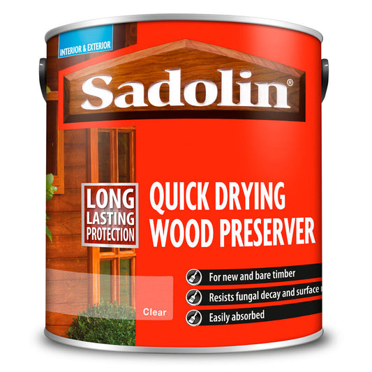 Sadolin Quick Drying Wood Preserver Clear 2.5lt