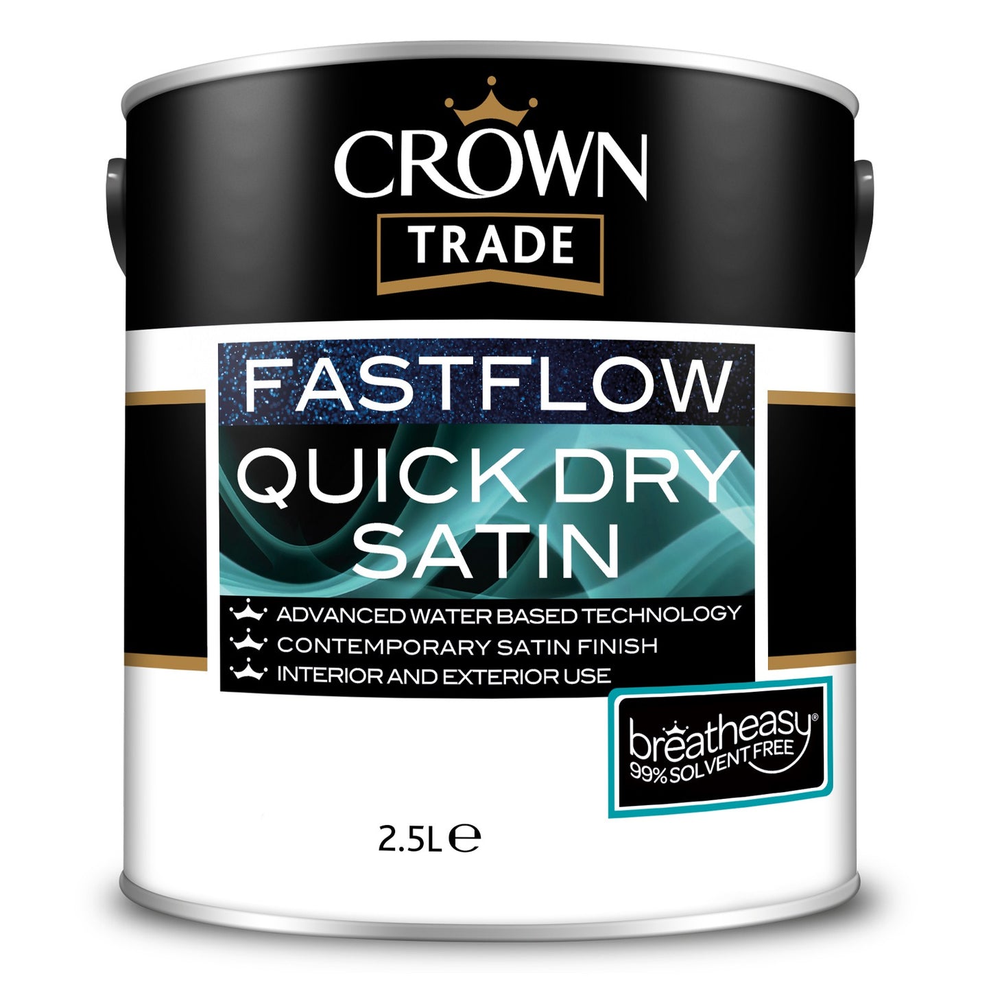 Crown Trade Fastflow Quick Dry Satin - Colour