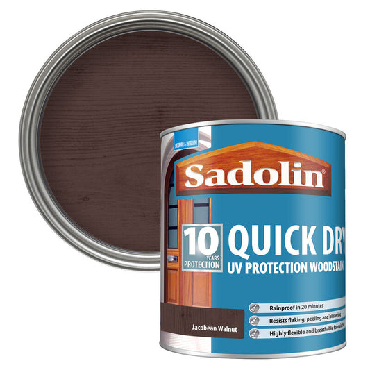 Sadolin Quick Dry Woodstain Jacobean Walnut