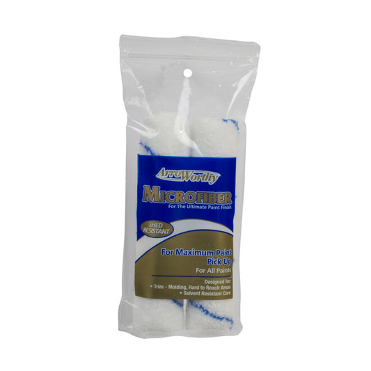 6.5" Arroworthy Microfibre Roller Sleeve 9/16" Semi Rough Twin Pack - Push Fit