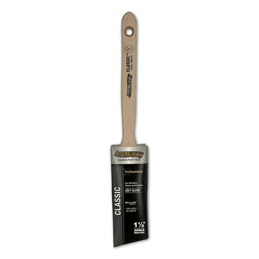 Arroworthy Classic Semi Oval Angled Cut Long Handle Paint Brush 1.5"
