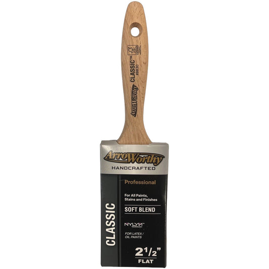 Arroworthy Classic Straight Cut Beaver Tail Paint Brush 2.5"