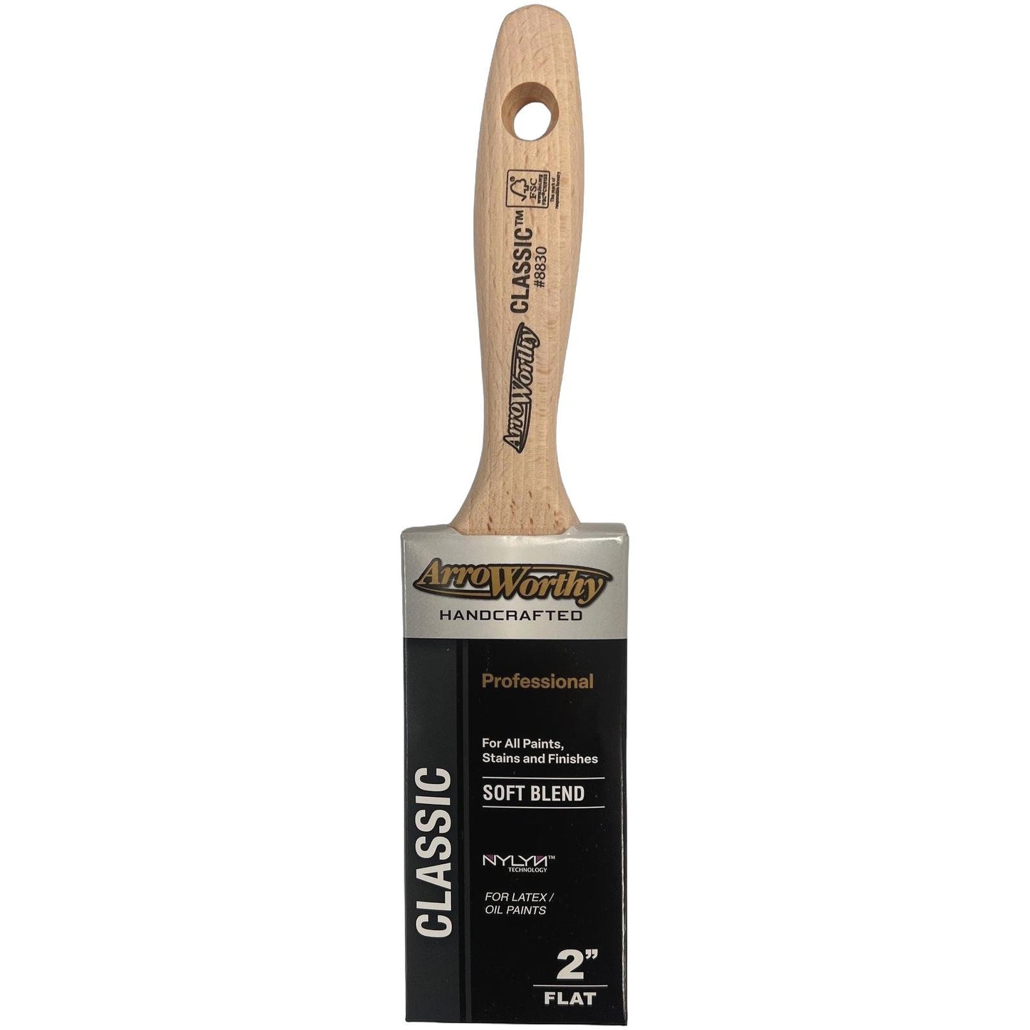 Arroworthy Classic Straight Cut Beaver Tail Paint Brush 2"
