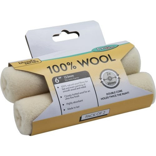 Axus Decor Blonde Series Wool 6" Mini Roller Sleeves Pack Of 2