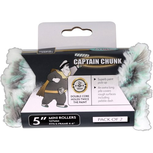 Axus Decor Captain Chunk Masonry Mini Roller Sleeve 5" Twin Pack