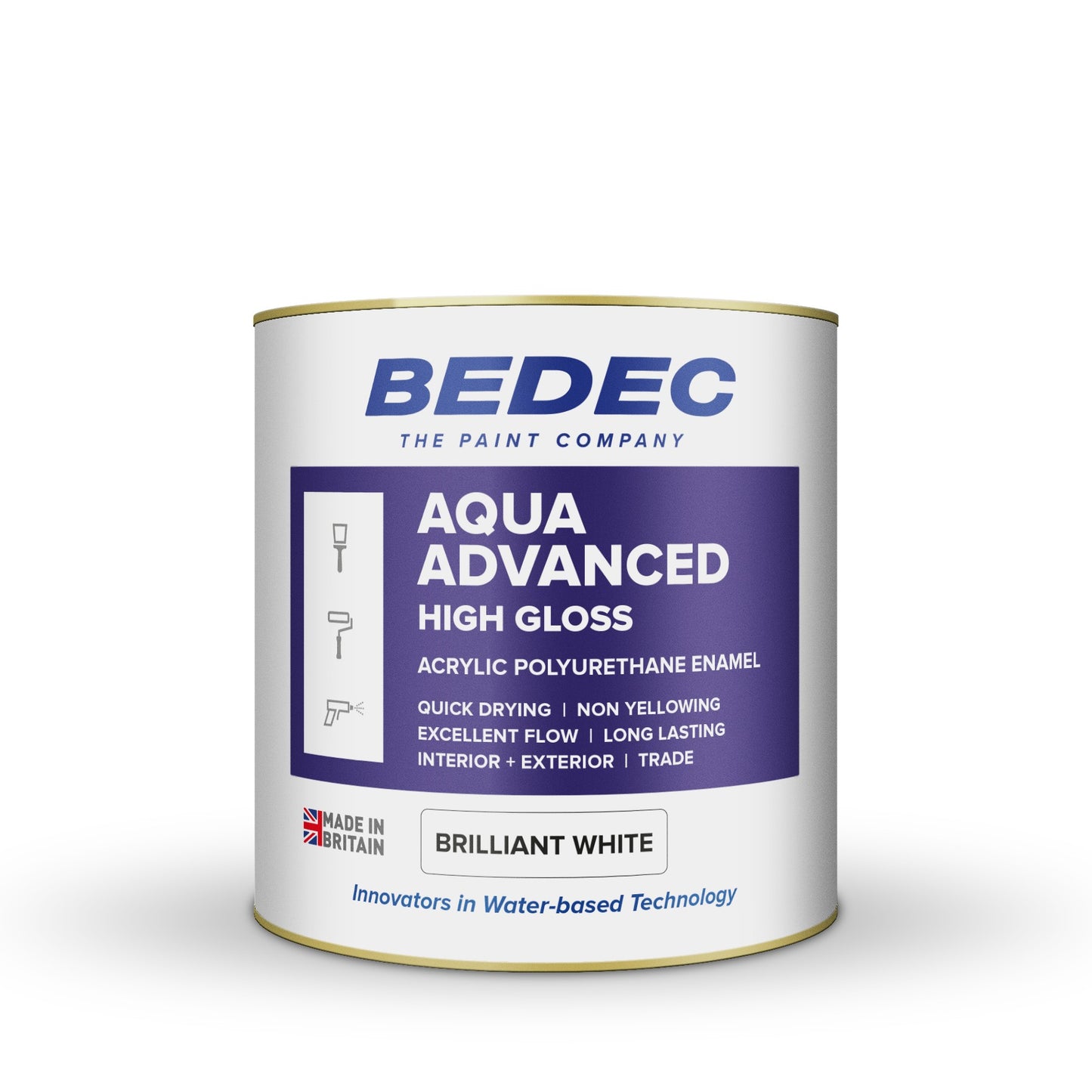 1lt Bedec Aqua Advanced Gloss White