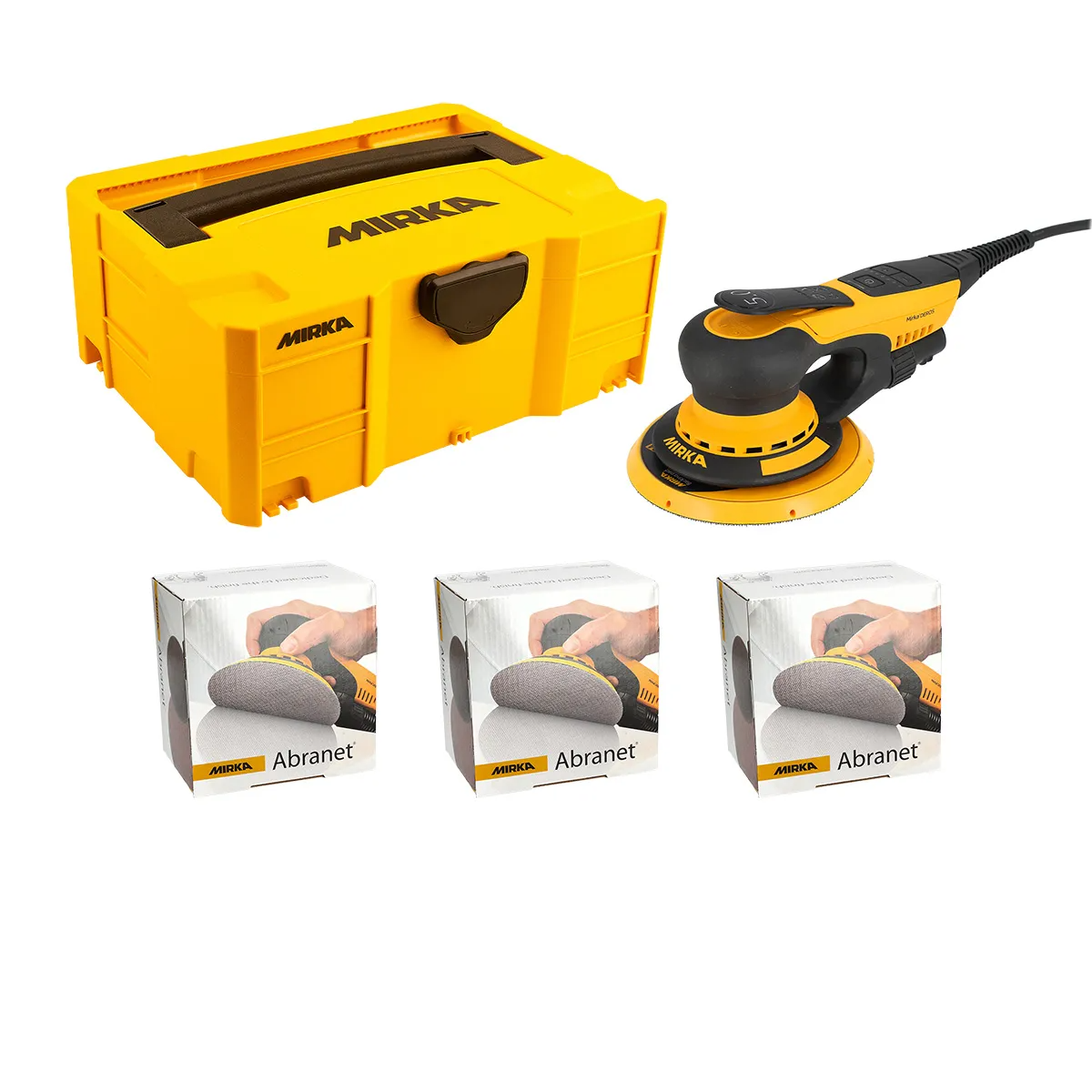 Mirka Deros II 125/150mm 230v Deco Solution Kit