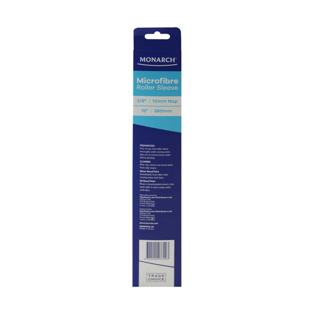 Monarch Microfibre Roller Sleeve 15" 3/8 10mm