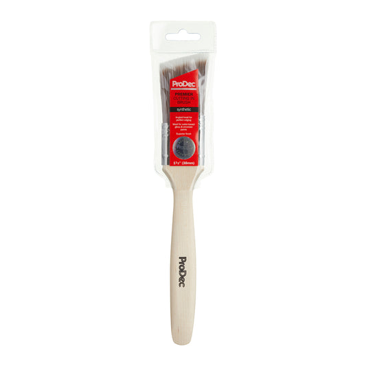 1.5" Prodec Premier Synthetic Long Handle Cutting In Paint Brush