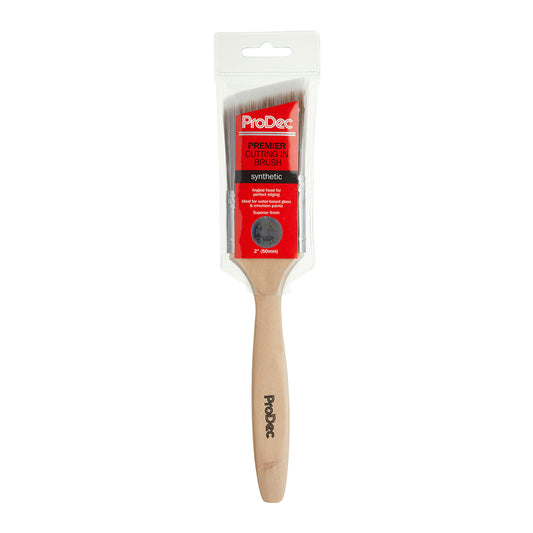 2" Prodec Premier Synthetic Long Handle Cutting In Paint Brush