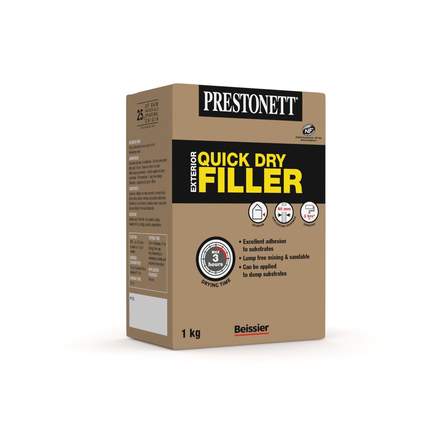 Beissier Prestonett Quick Dry Exterior Filler 1kg