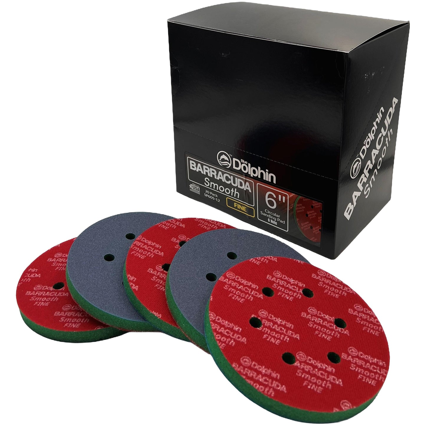 Arroworthy Blue Dolphin Barracuda 150mm Foam Fine Sanding Disc - Single