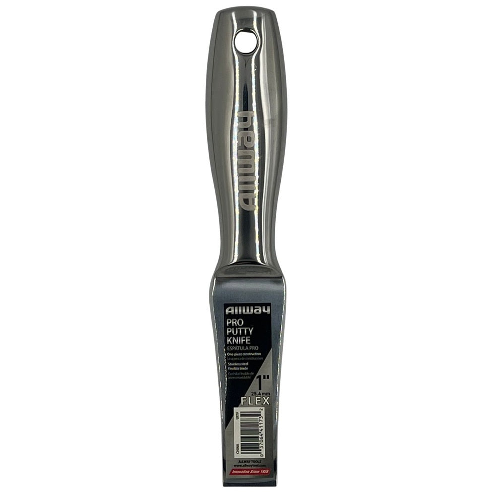Allway One-Piece Stainless Steel Putty Knife 1"