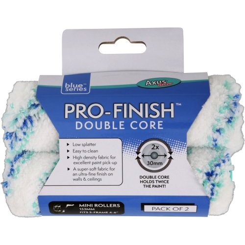 Axus Decor Blue Series Pro-Finish Mini Roller Sleeve 5" Twin Pack