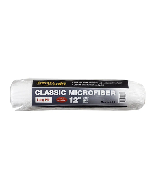 12" Arroworthy Classic Microfiber Long Pile 9/16" Roller Sleeve