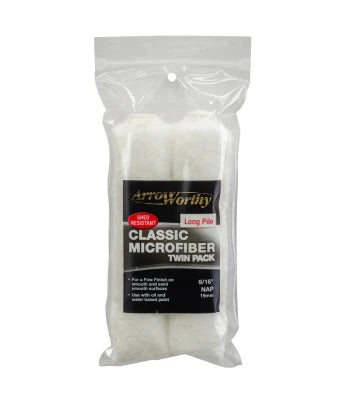 6.5" Arroworthy Classic Microfibre Long Pile 9/16" Roller Sleeve Twin Pack