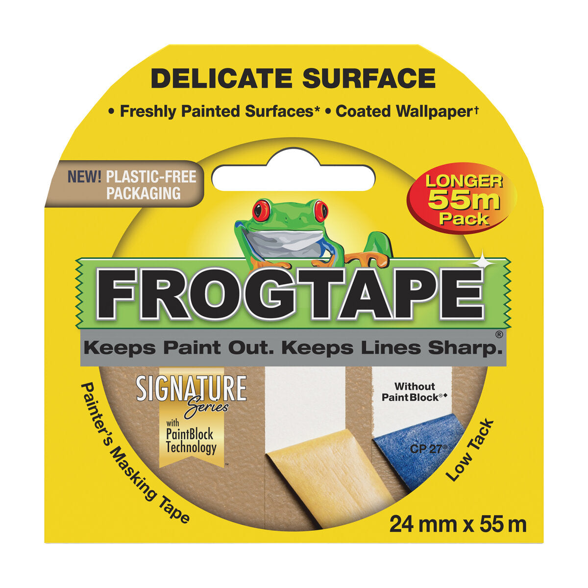 Frog Tape Delicate Surface Painter's Tape Yellow - 55m