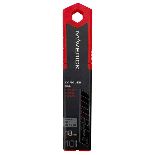 Maverick Snap Off Blades 18mm Pack Of 10