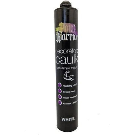 380ml Paint Warrior Flexible Decorators Caulk White